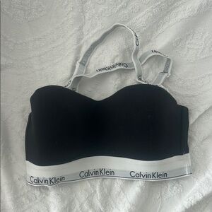 Calvin Klein Black Bra with Logo Band